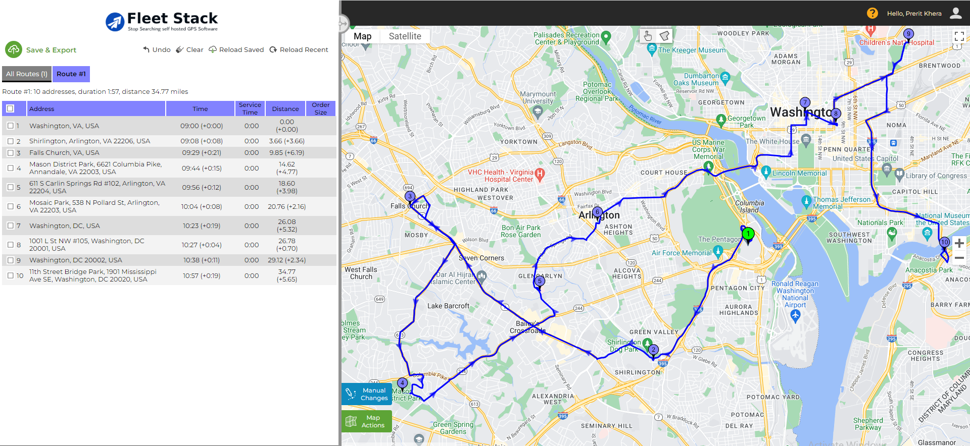 AI-Based Route Optimization GPS Software